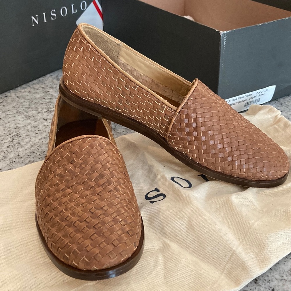 Brown Mara Woven Slip On